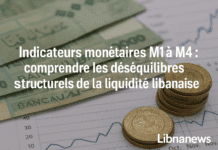 Indicateurs monétaires M1 à M4 : comprendre les déséquilibres structurels de la liquidité libanaise