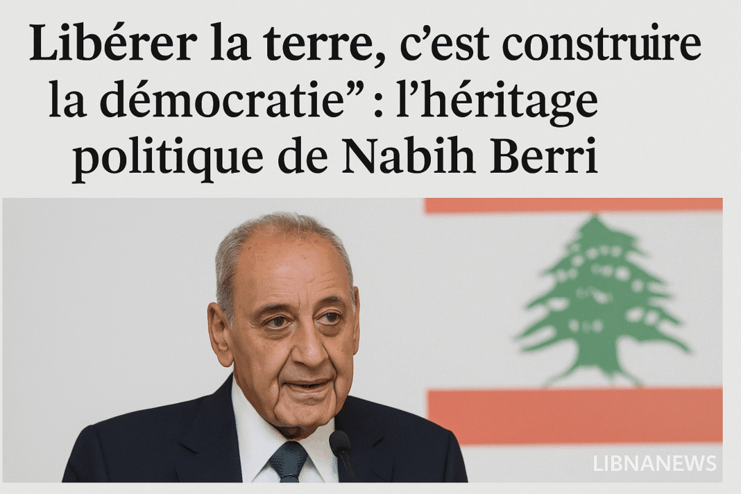 Nabih Berri : entre mémoire de la libération et légitimation démocratique