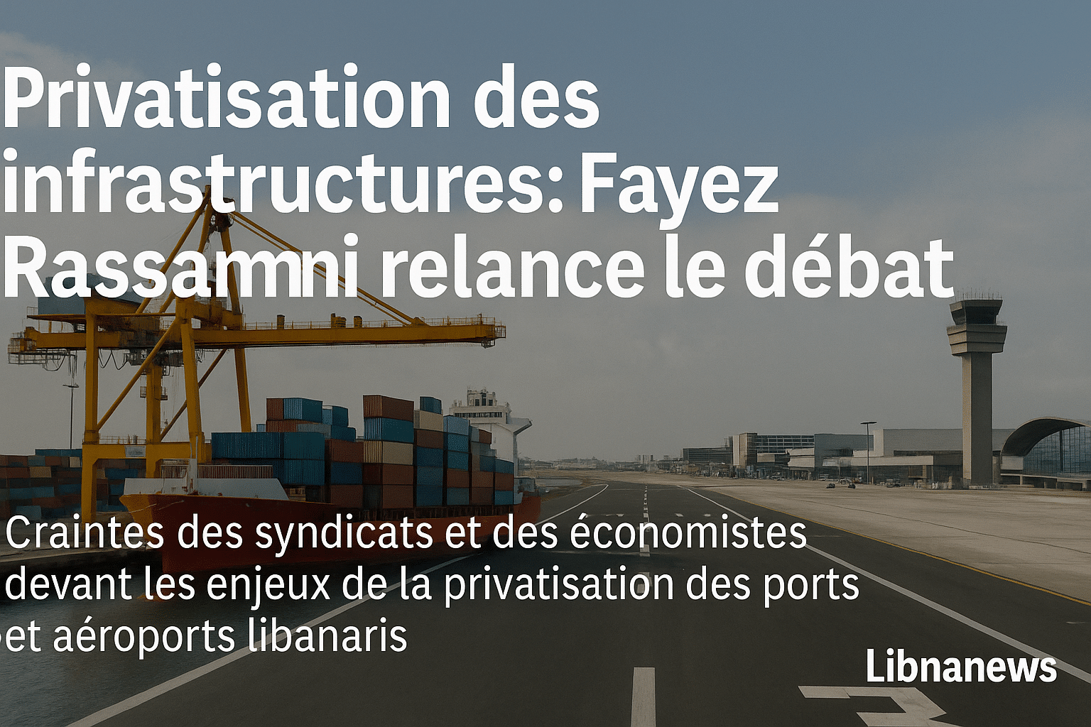Ports, aéroports, et intérêts étrangers : la privatisation selon Rassamni divise le Liban