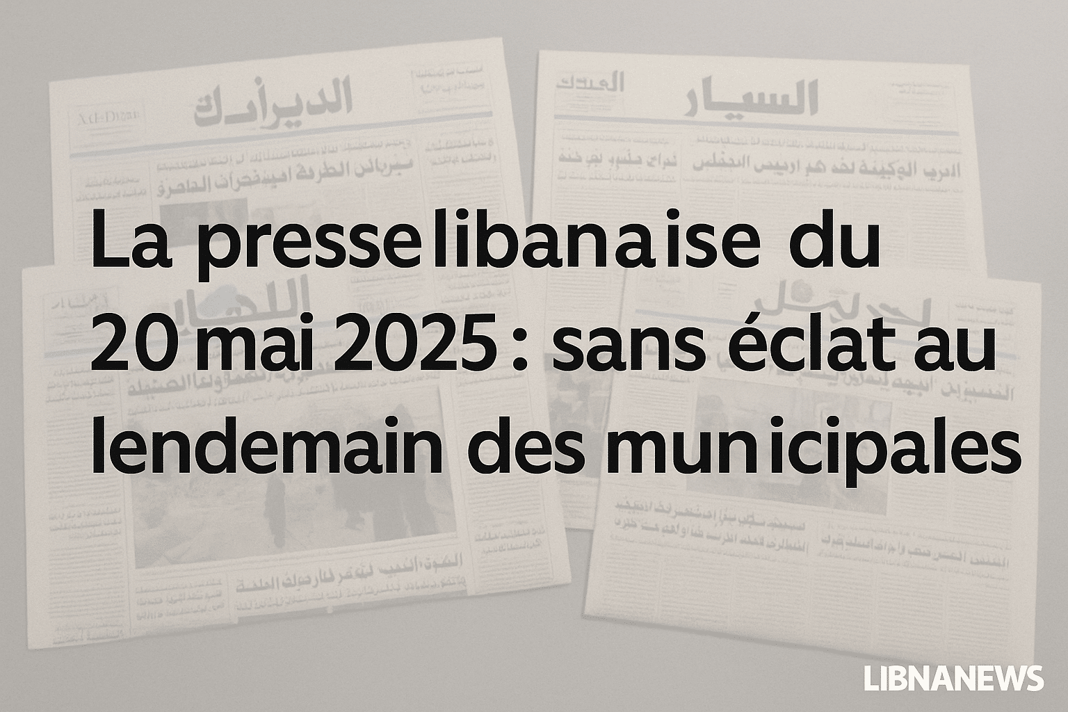 Revue de presse du 20/05/25: tensions régionales et recompositions politiques à la lumière de Gaza et des municipales