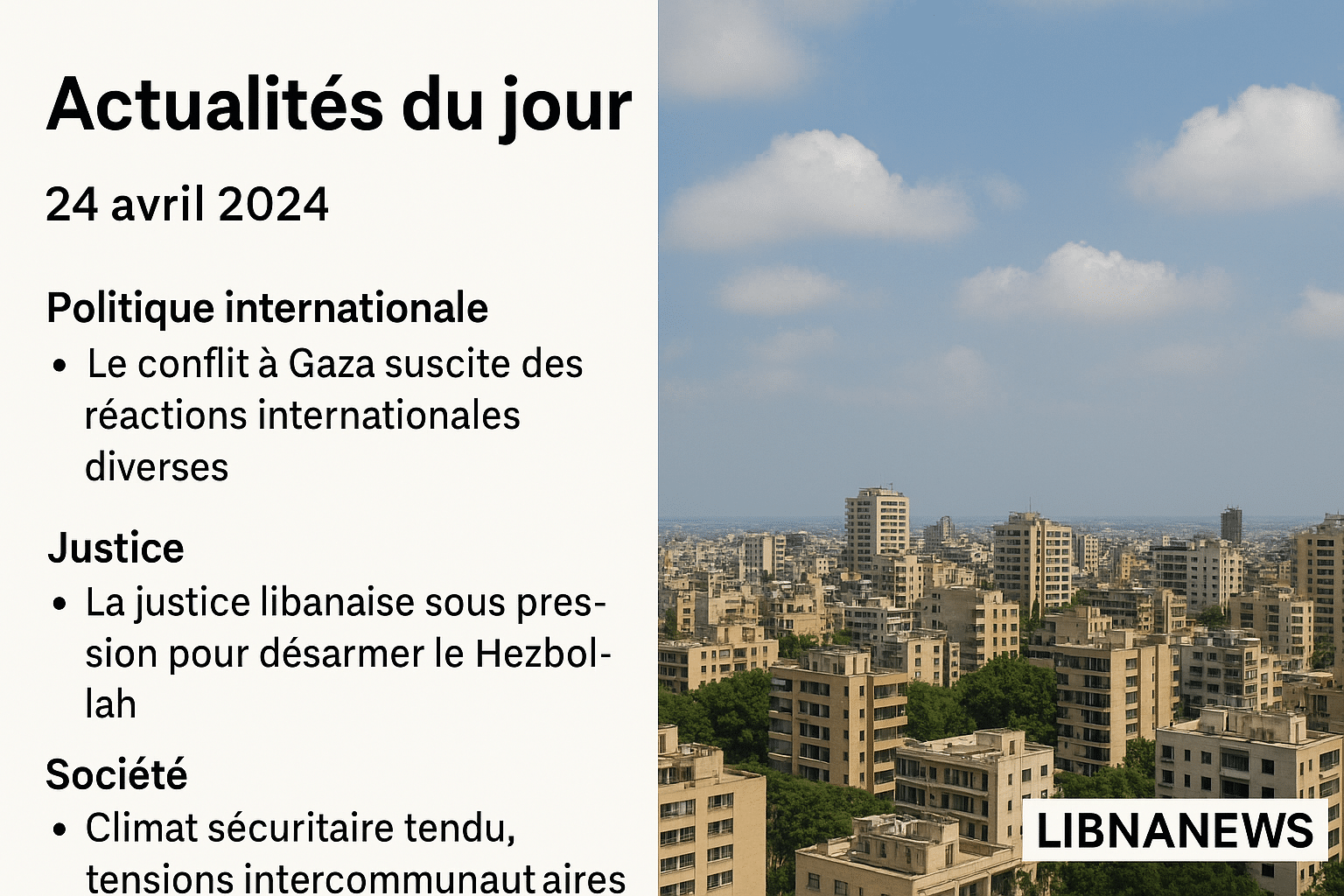 Revue de presse du 21/05/25: recompositions politiques autour des municipales à Beyrouth Revue de presse du 21/05/25: recompositions politiques autour des municipales à Beyrouth