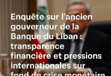 Enquête sur l’ancien gouverneur de la Banque du Liban : transparence financière et pressions internationales sur fond de crise monétaire