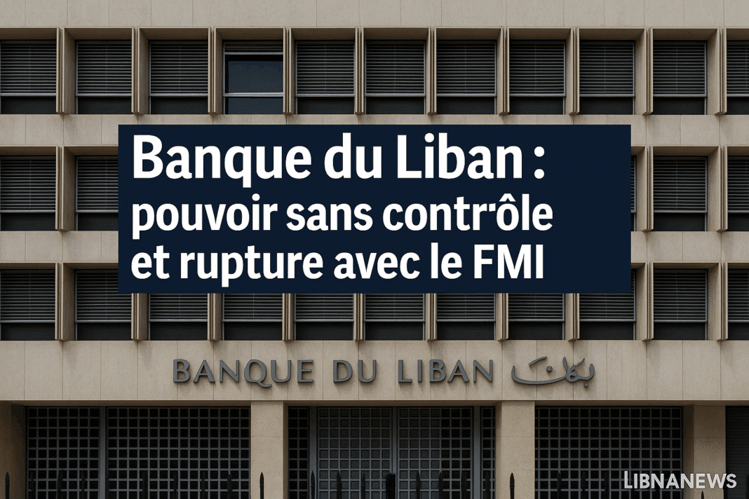 Banque du Liban : pouvoir sans contrôle et rupture avec le FMI