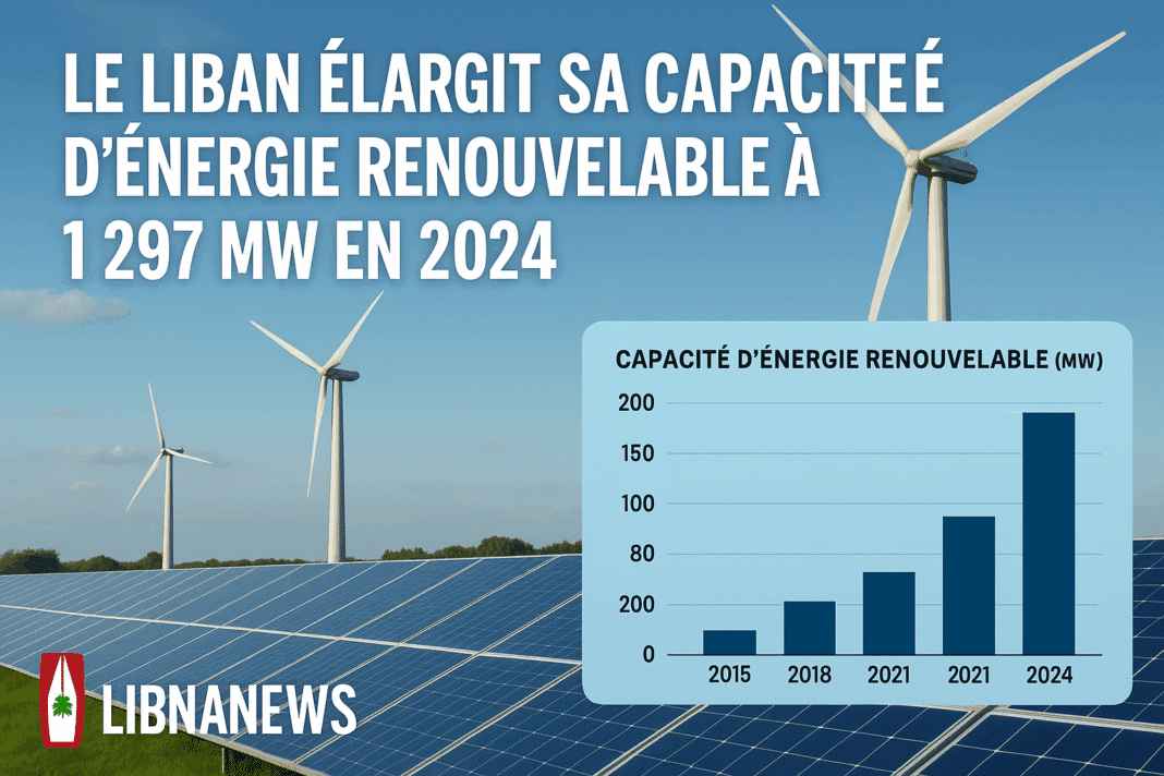Le Liban élargit sa capacité d’énergie renouvelable à 1 297 MW en 2024