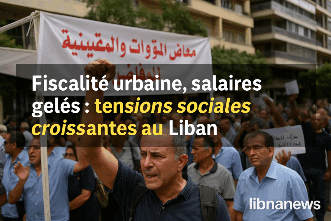 Fiscalité urbaine, salaires gelés : tensions sociales croissantes au Liban