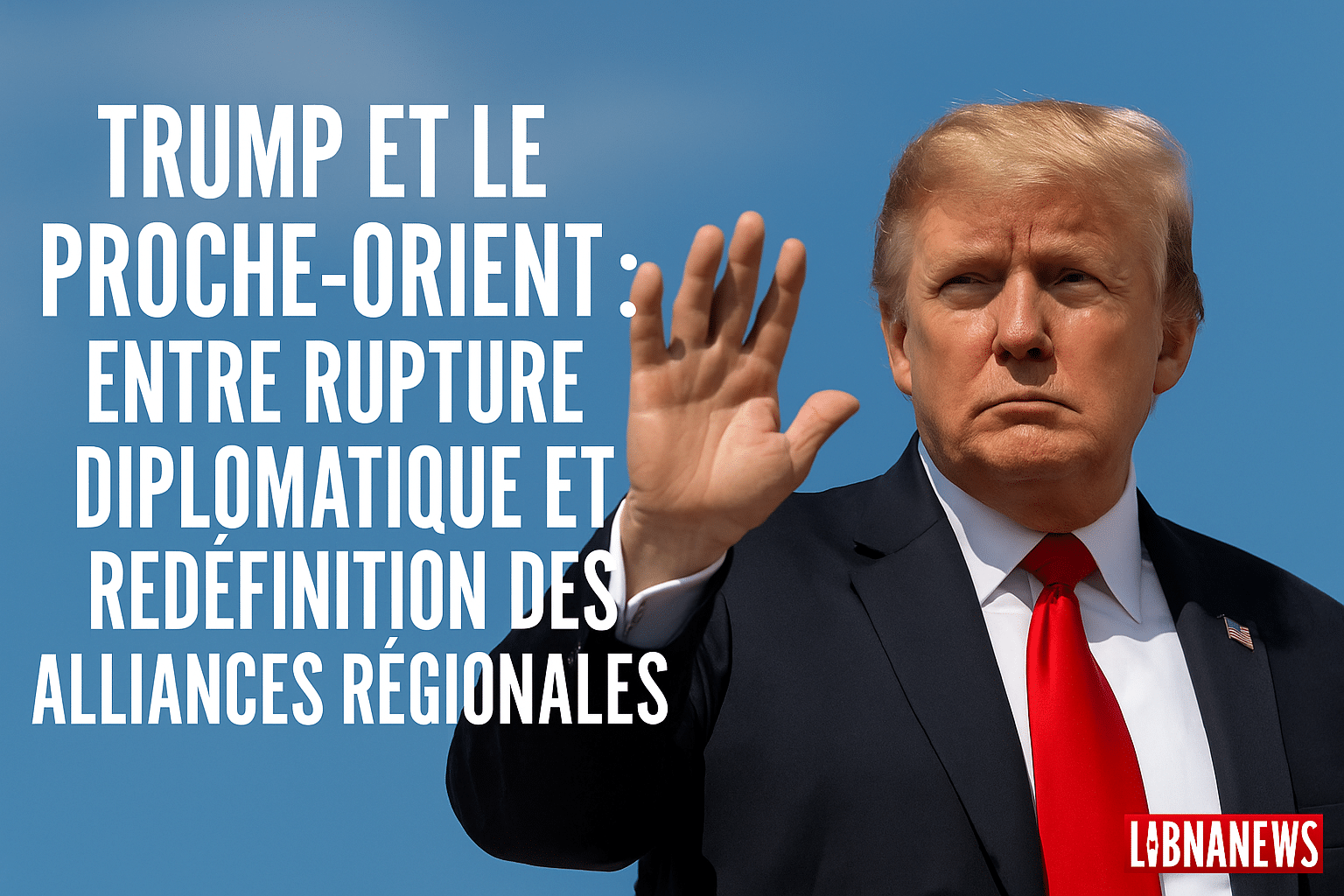 Trump et le Proche-Orient : entre rupture diplomatique et redéfinition des alliances régionales