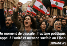 Un moment de bascule : fracture politique, appel à l’unité et menace sociale au Liban