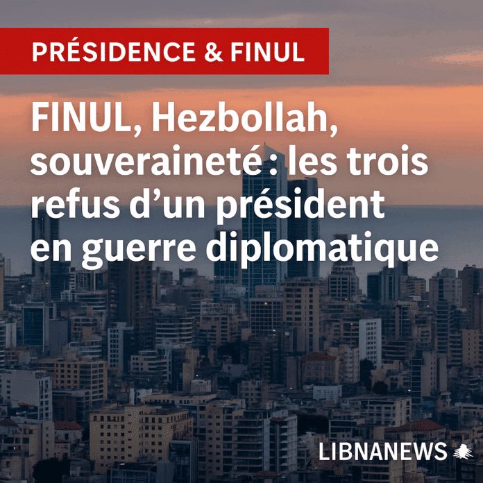 FINUL, Hezbollah, souveraineté : les trois refus d’un président en guerre diplomatique