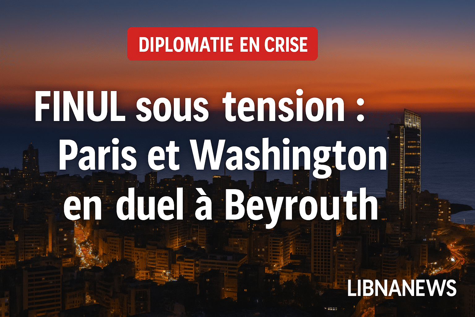 FINUL sous tension : Paris et Washington en duel à Beyrouth