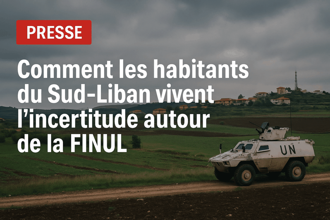 Comment les habitants du Sud-Liban vivent l’incertitude autour de la FINUL