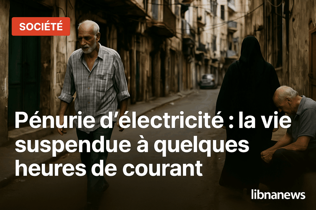 Pénurie d’électricité : la vie suspendue à quelques heures de courant