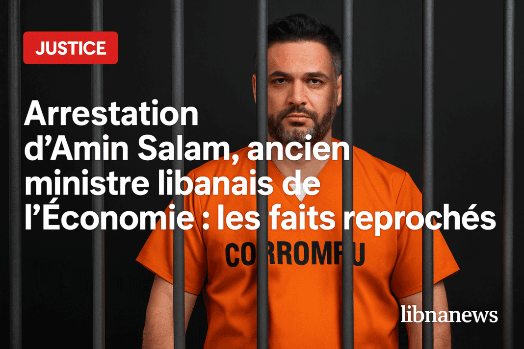 Arrestation d’Amin Salam, ancien ministre libanais de l’Économie