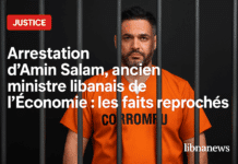 Arrestation d’Amin Salam, ancien ministre libanais de l’Économie