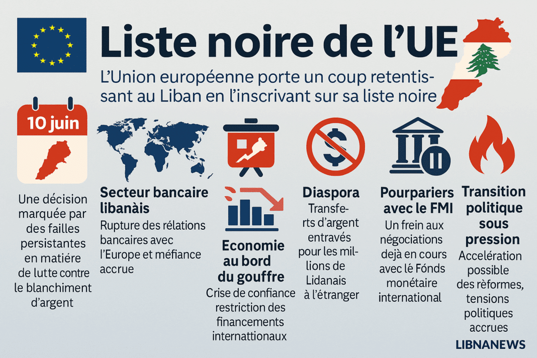 Le Liban plongé dans le viseur de l’UE : La liste noire du blanchiment d’argent change la donne