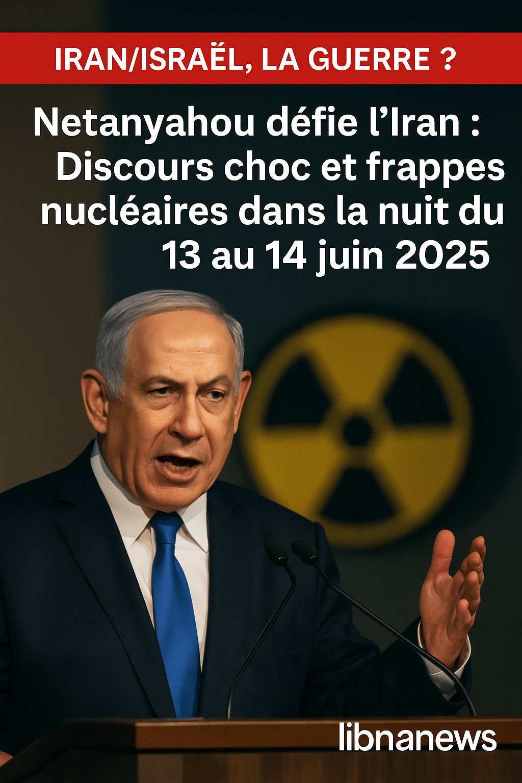 Netanyahou défie l’Iran : Discours choc et frappes nucléaires dans la nuit du 13 au 14 juin 2025