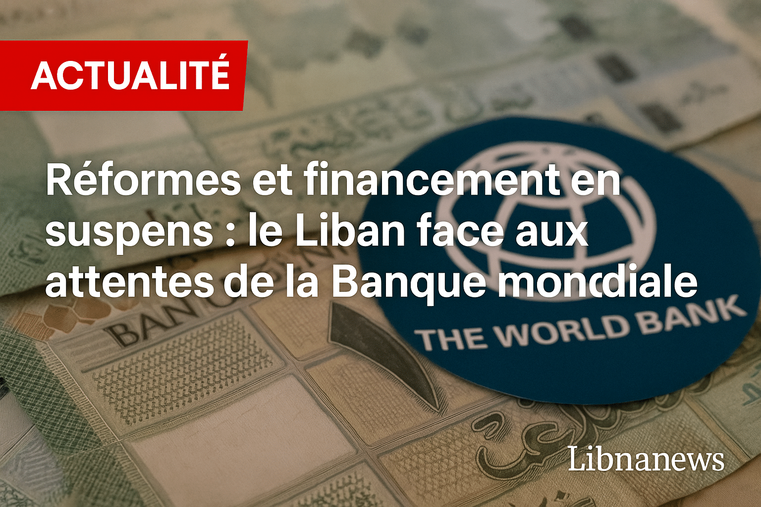 Réformes et financement en suspens : le Liban face aux attentes de la Banque mondiale