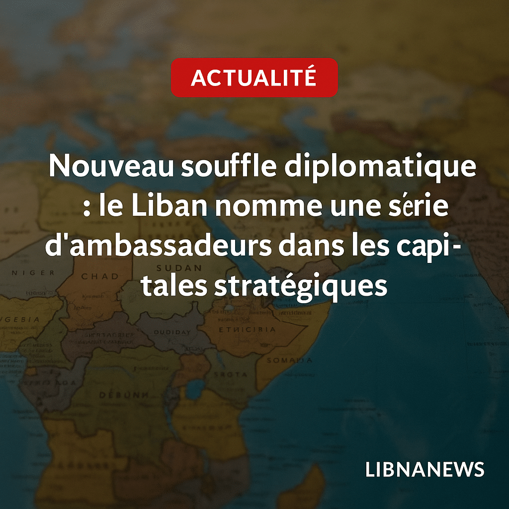 Nouveau souffle diplomatique : le Liban nomme une série d’ambassadeurs dans les capitales stratégiques