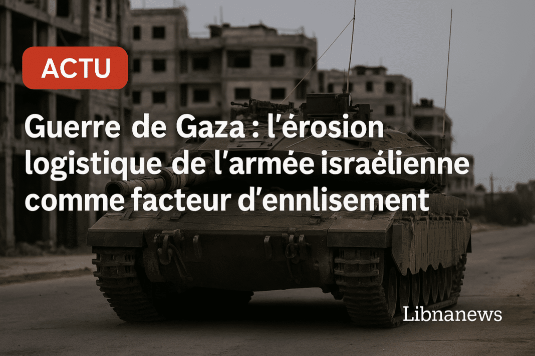 Guerre de Gaza : l’érosion logistique de l’armée israélienne comme facteur d’enlisement
