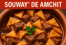 Souway’ de Amchit: Quand la mer et la terre se mêlent dans un mijoté parfumé.