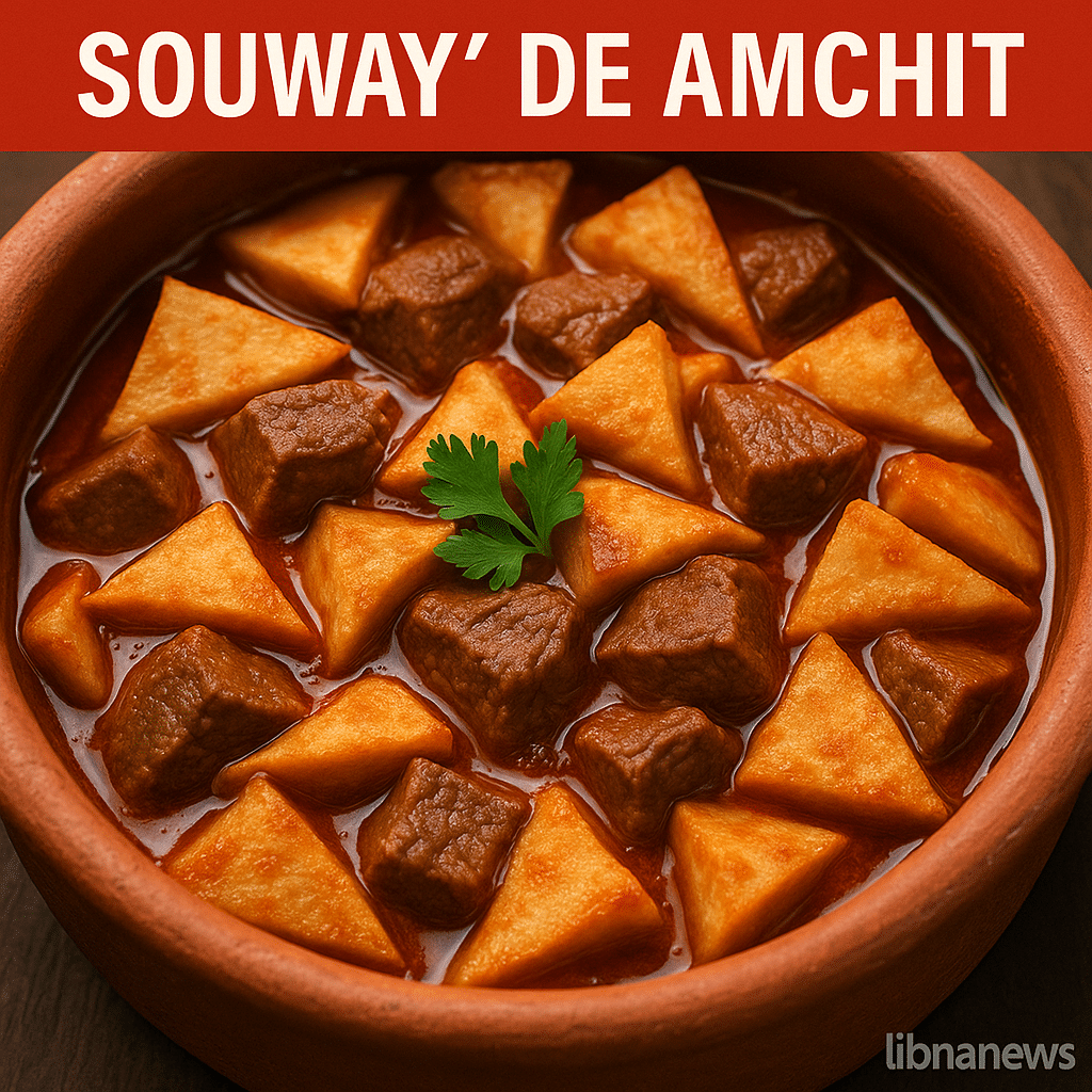Souway’ de Amchit: Quand la mer et la terre se mêlent dans un mijoté parfumé.