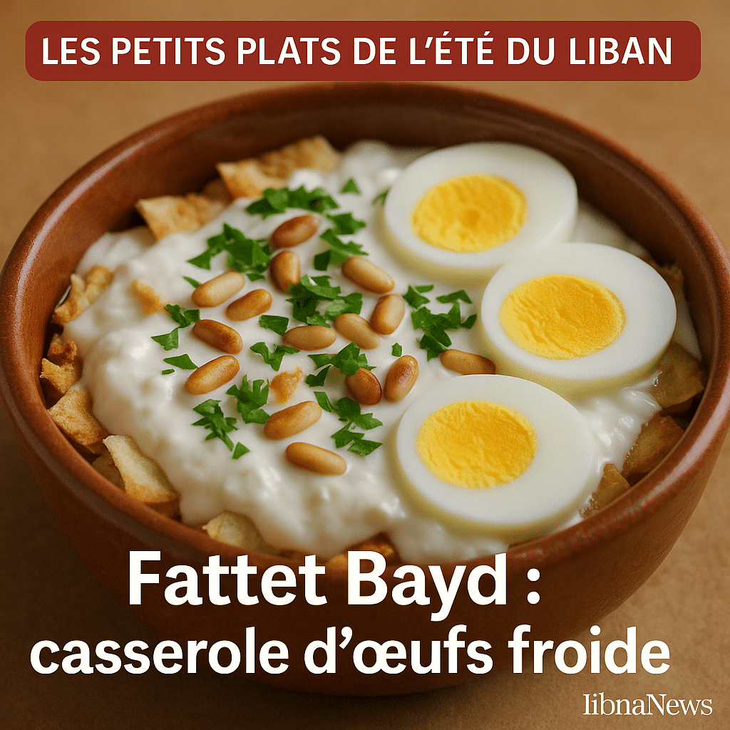 Fattet Bayd : la casserole d’œufs froide qui séduit l’été