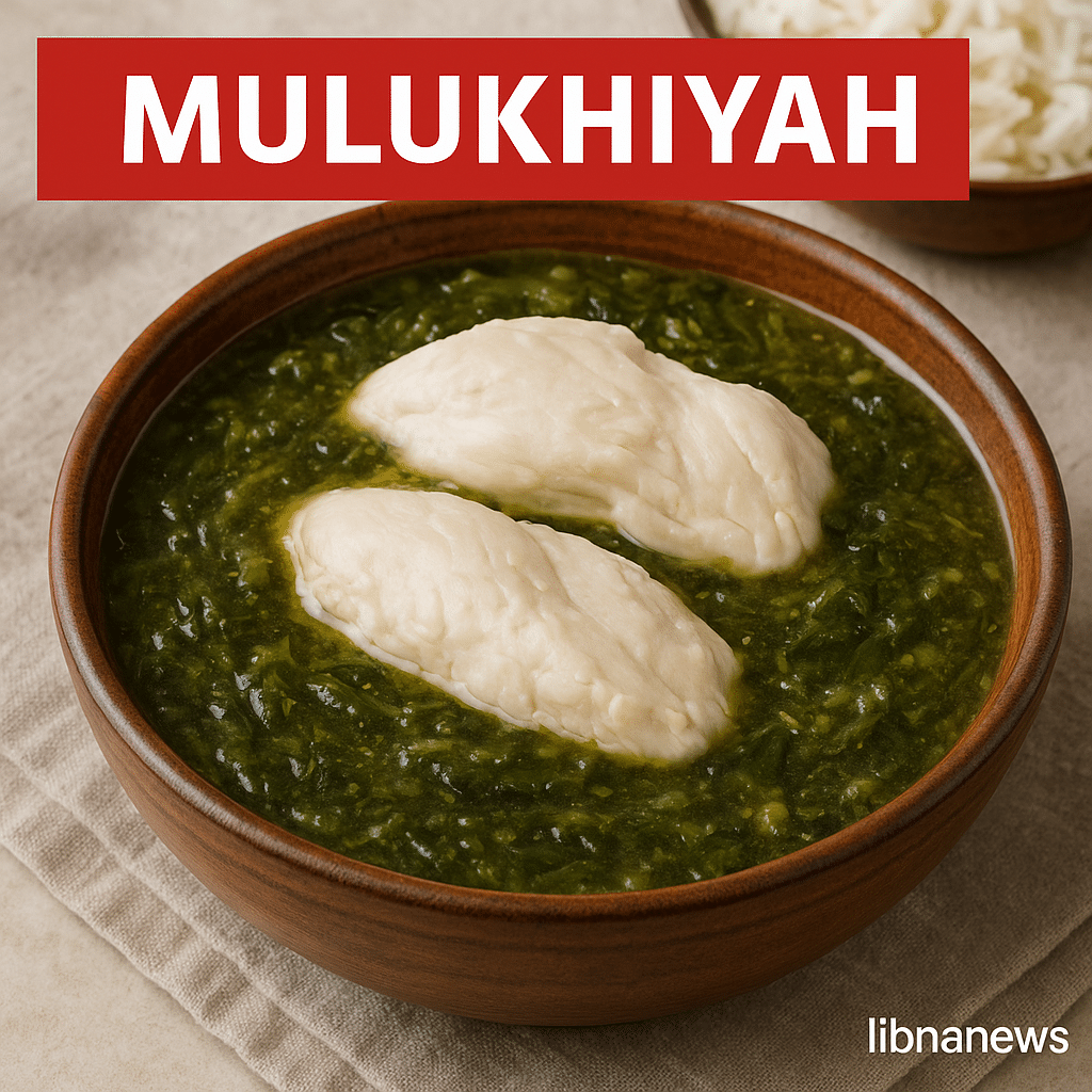 Mulukhiyah: Le ragoût vert et citronné, héritage d’un Liban gourmand.