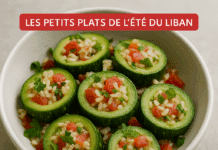 Kousa Mahshi froid : courgettes farcies, version salade