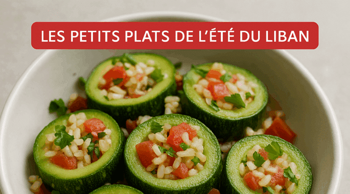 Kousa Mahshi froid : courgettes farcies, version salade