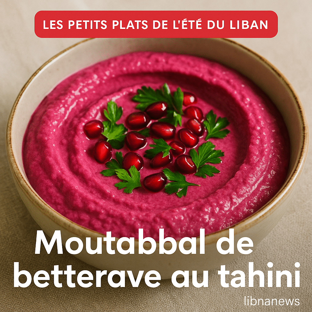 Moutabbal de betterave au tahini : le dip rose vif de l’été