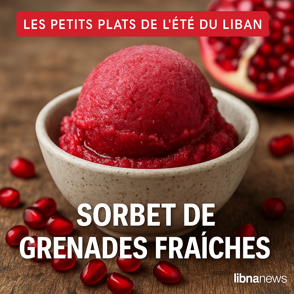 Sorbet de grenades fraîches : acidulé et vivifiant