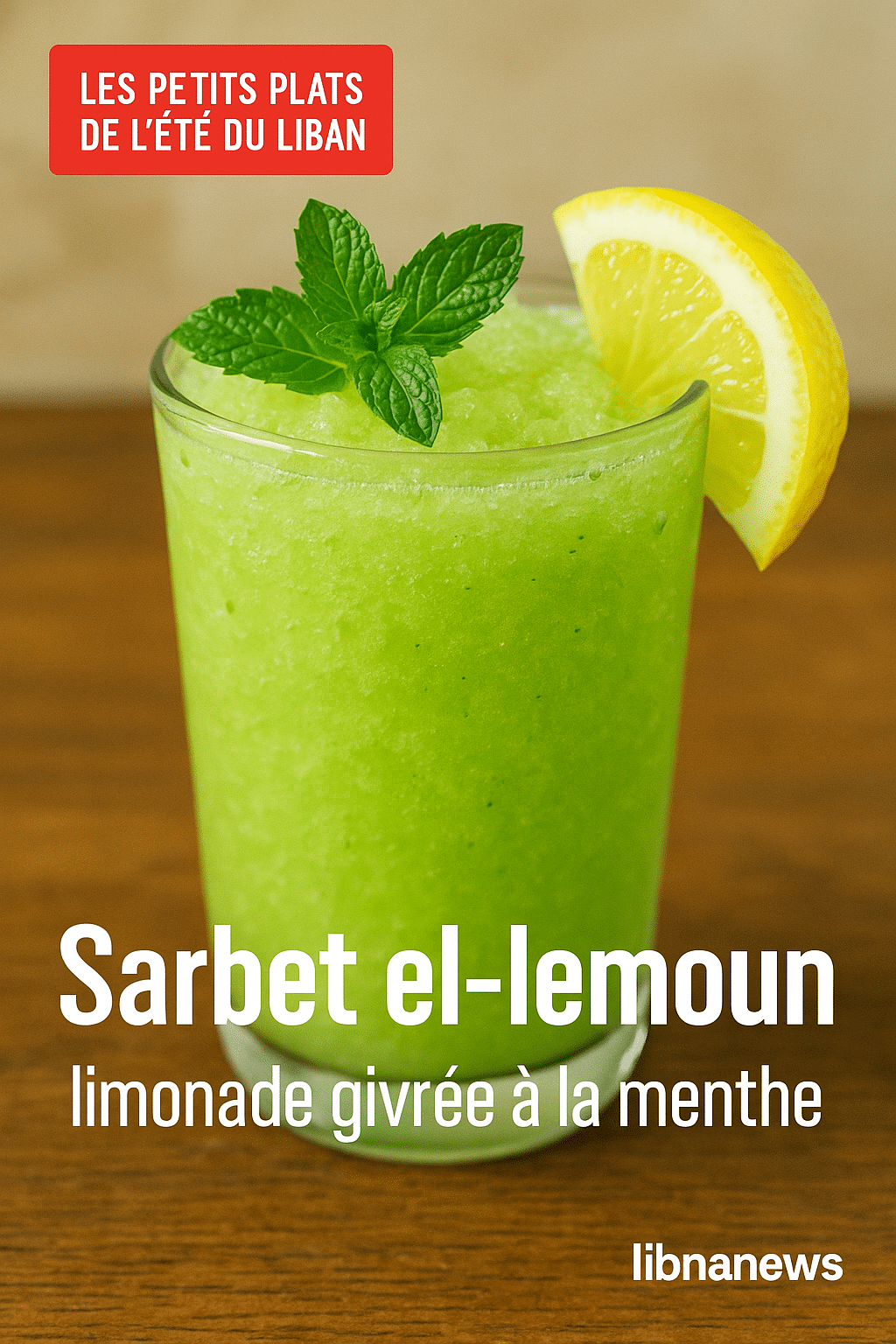 Sarbet el-lemoun : limonade givrée à la menthe