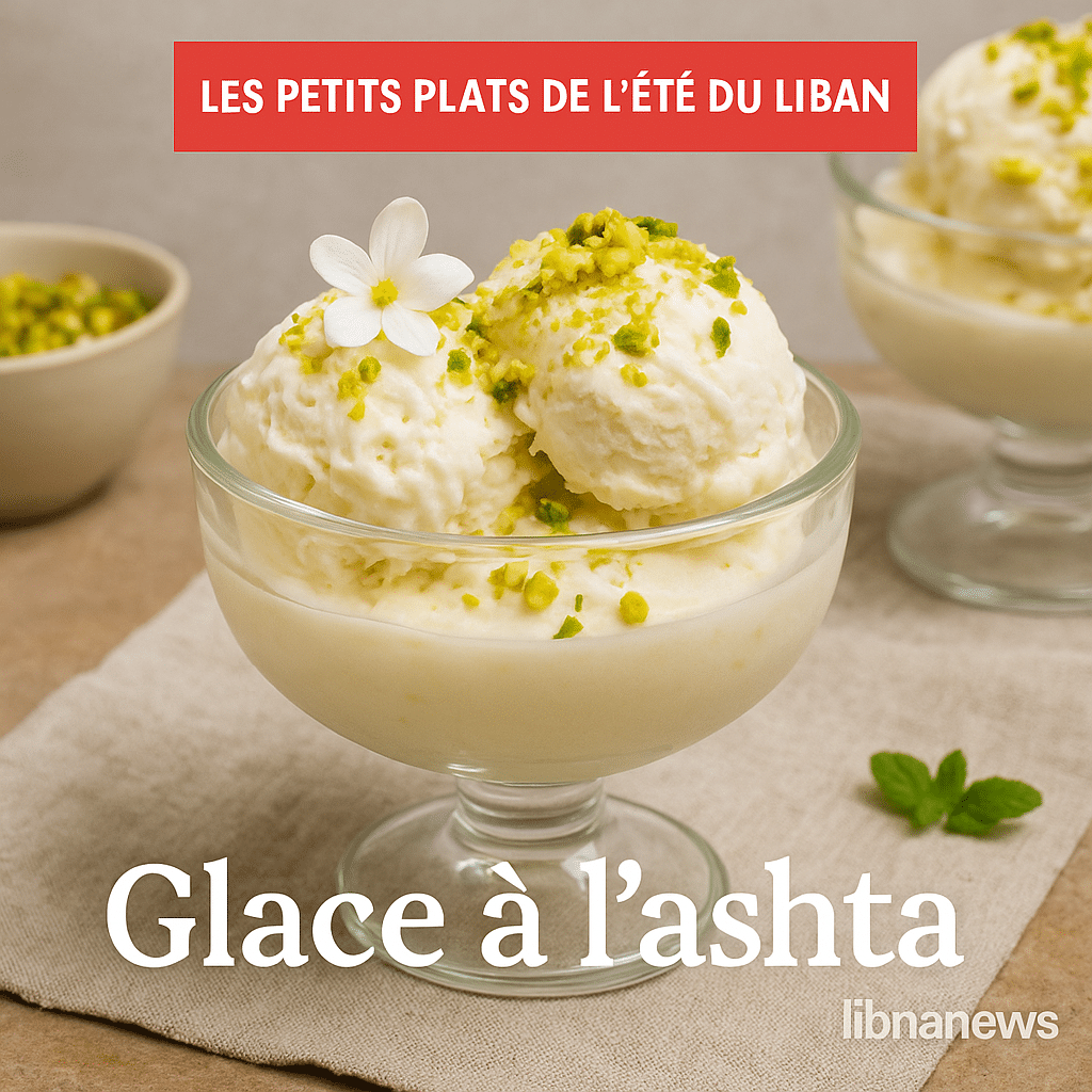 Glace à l’ashta : la douceur crémeuse libanaise