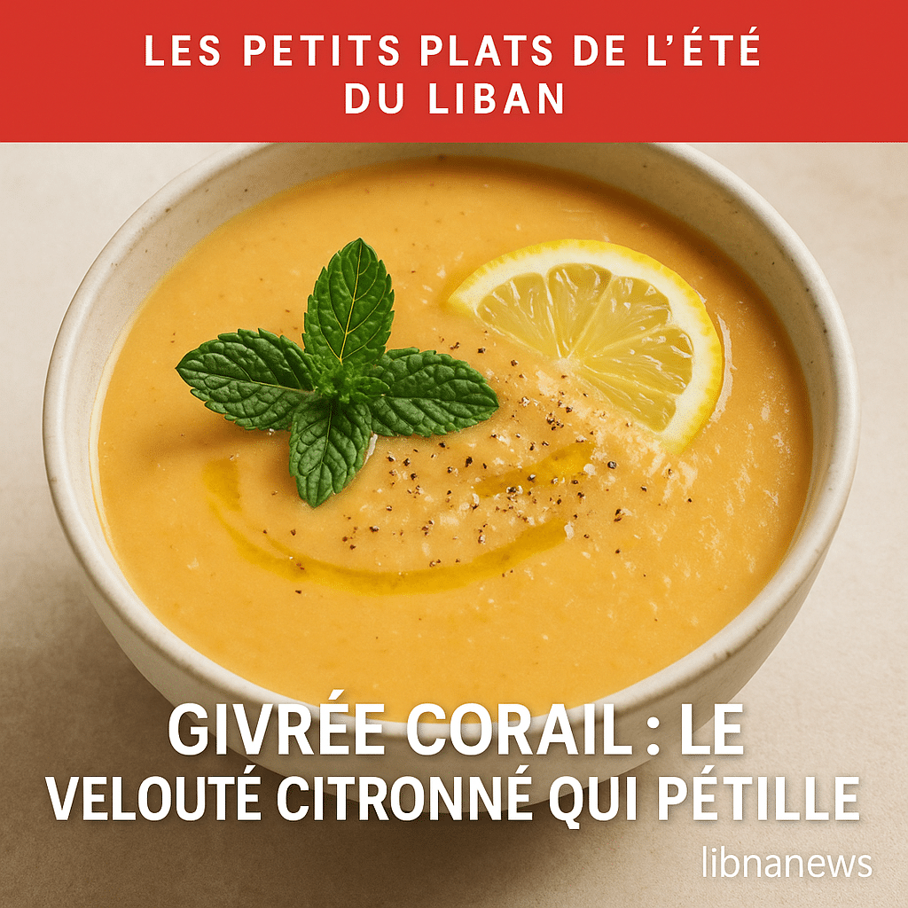 Givrée corail : le velouté citronné qui pétille