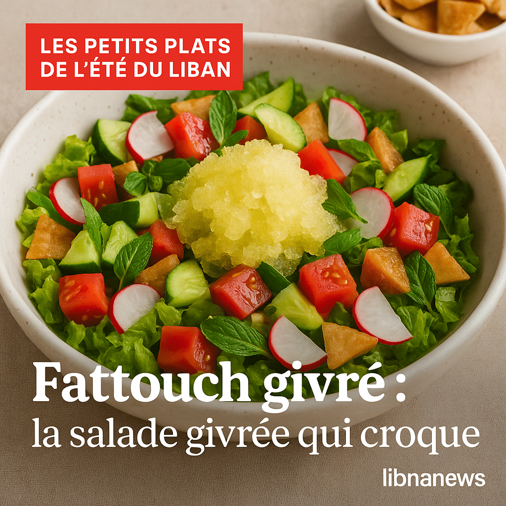 Fattouch givré : la salade givrée qui croque
