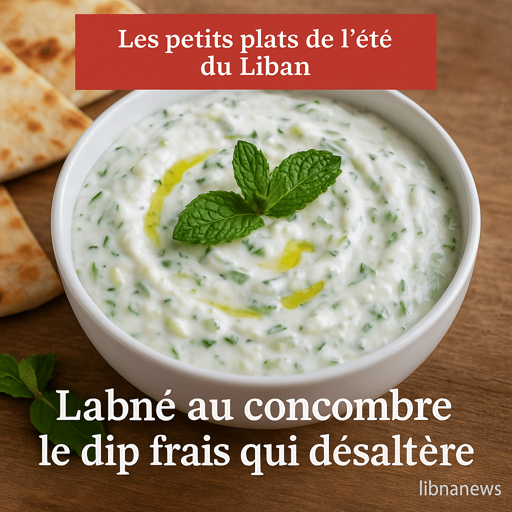 Labné au concombre : le dip frais qui désaltère