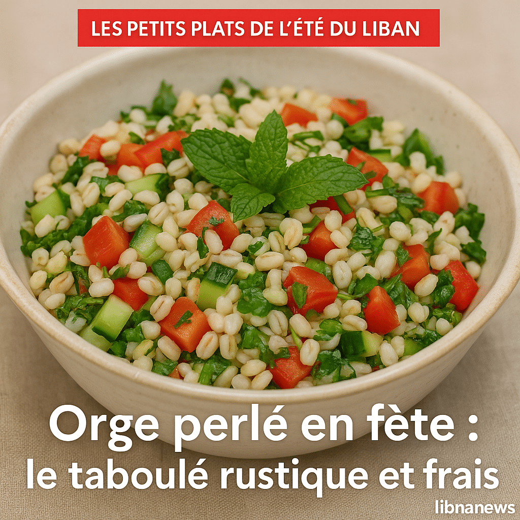 Orge perlé en fête : le taboulé rustique et frais