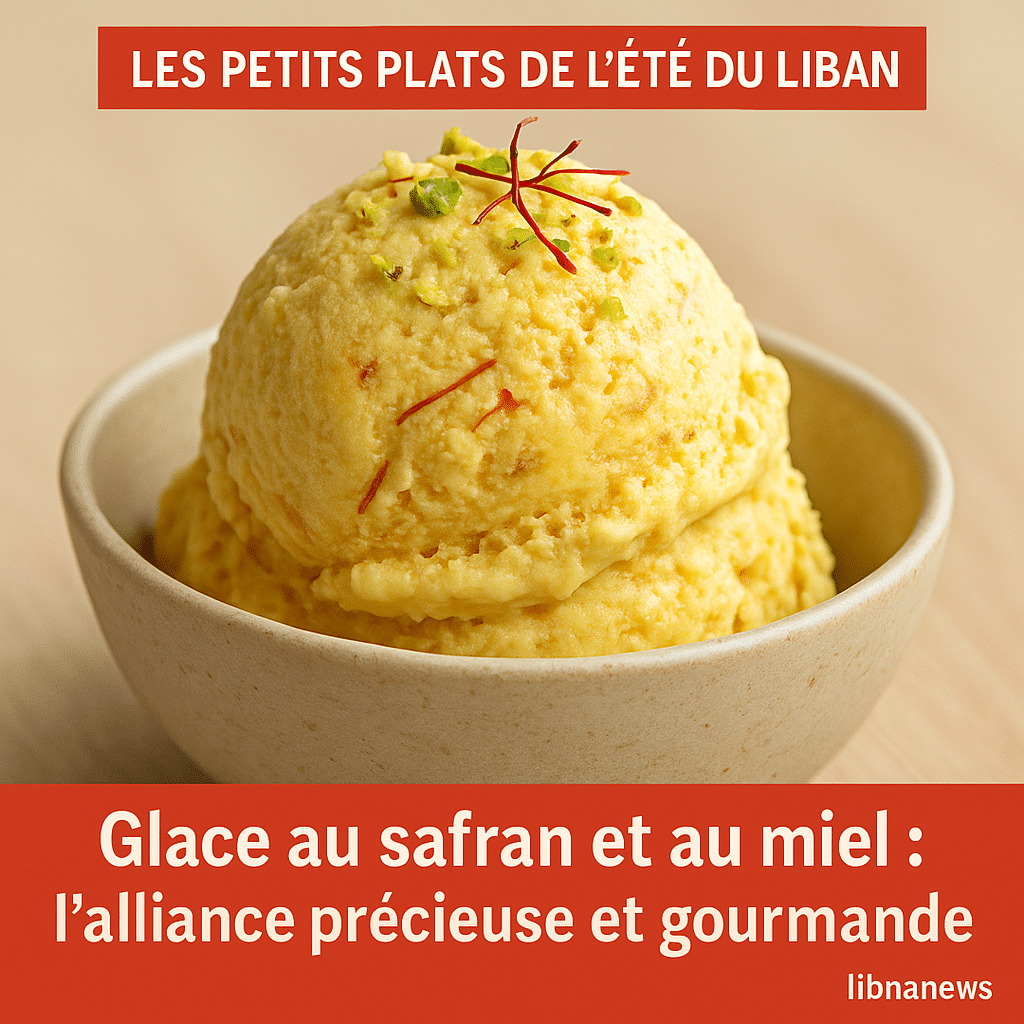 Glace au safran et au miel : l’alliance précieuse et gourmande