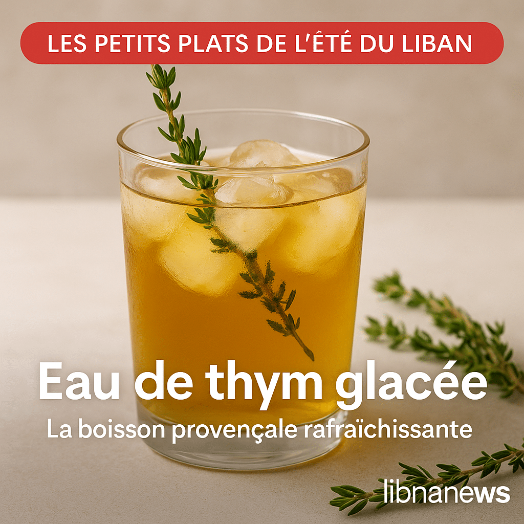 Eau de thym glacée : la boisson provençale rafraîchissante