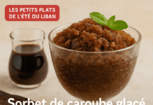 Sorbet de caroube glacé : le granité au sirop gourmand