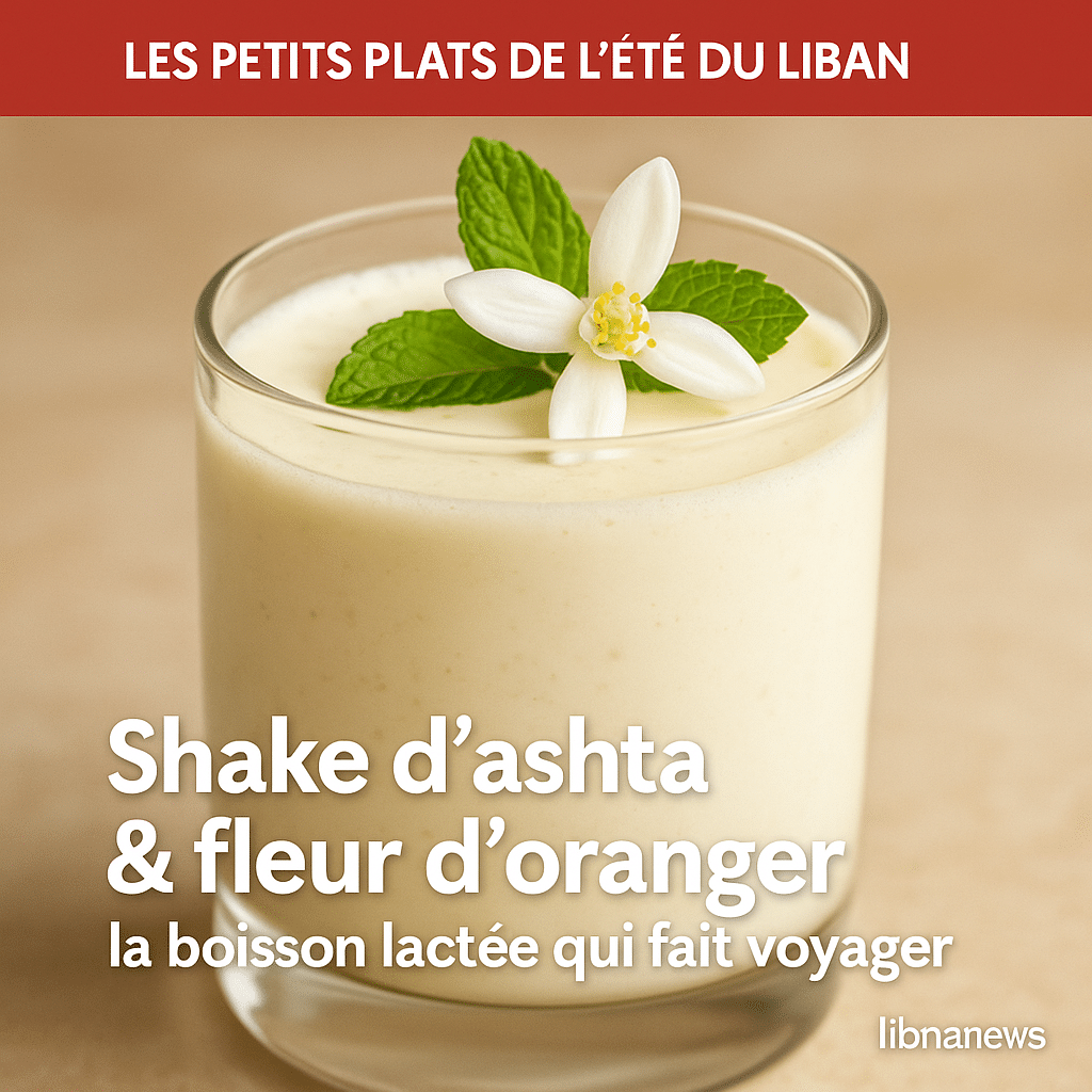 Shake d’ashta & fleur d’oranger : la boisson lactée qui fait voyager