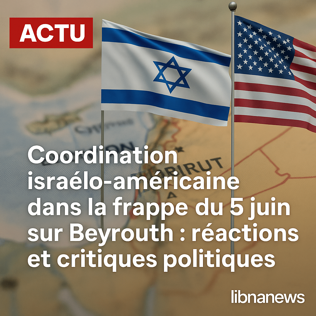 La coordination israélo-américaine dans les frappes du 5 juin : perception d’une complicité et tensions géopolitiques accrues La coordination israélo-américaine dans les frappes du 5 juin : perception d’une complicité et tensions géopolitiques accrues
