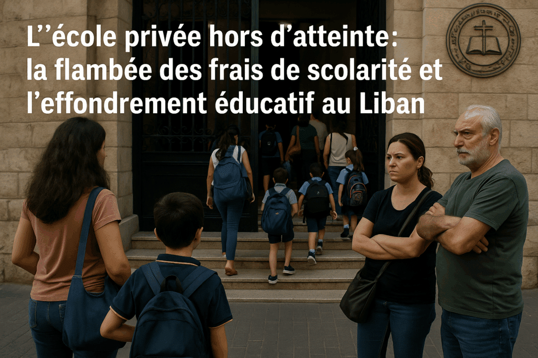 L’école privée hors d’atteinte : la flambée des frais de scolarité et l’effondrement éducatif au Liban