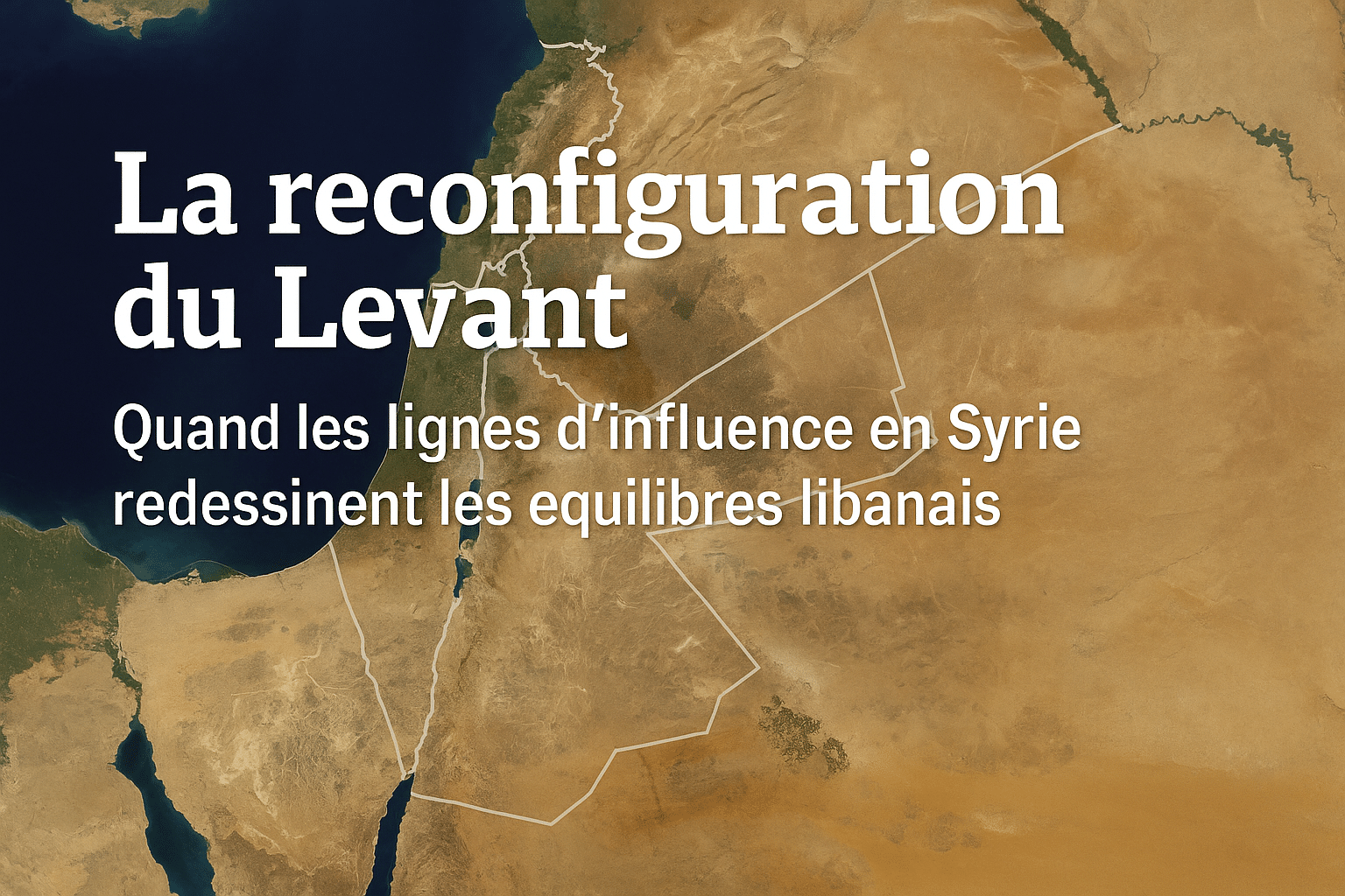La reconfiguration du Levant : quand les lignes d’influence en Syrie redessinent les équilibres libanais