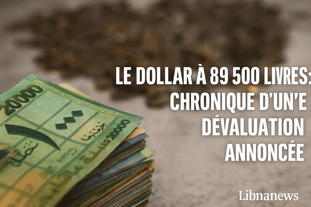 Le dollar à 89 500 livres : chronique d’une dévaluation annoncée
