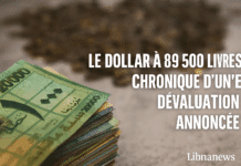 Le dollar à 89 500 livres : chronique d’une dévaluation annoncée