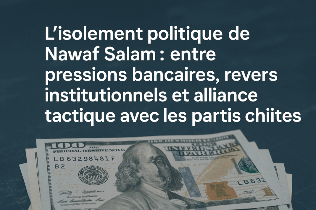 L’isolement politique de Nawaf Salam : entre pressions bancaires, revers institutionnels et alliance tactique avec les partis chiites