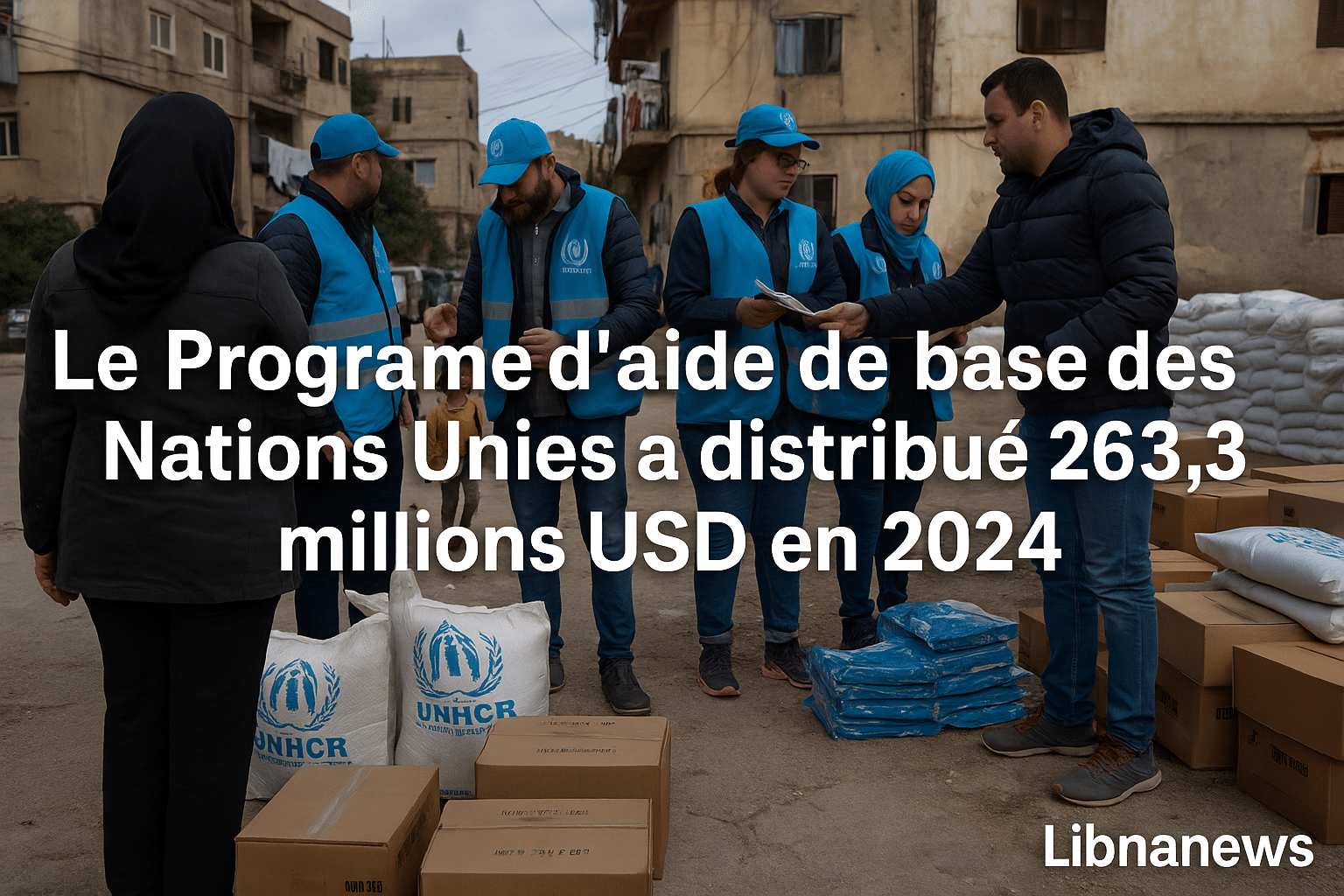 Le Programme d’aide de base des Nations Unies a distribué 263,3 millions USD en 2024