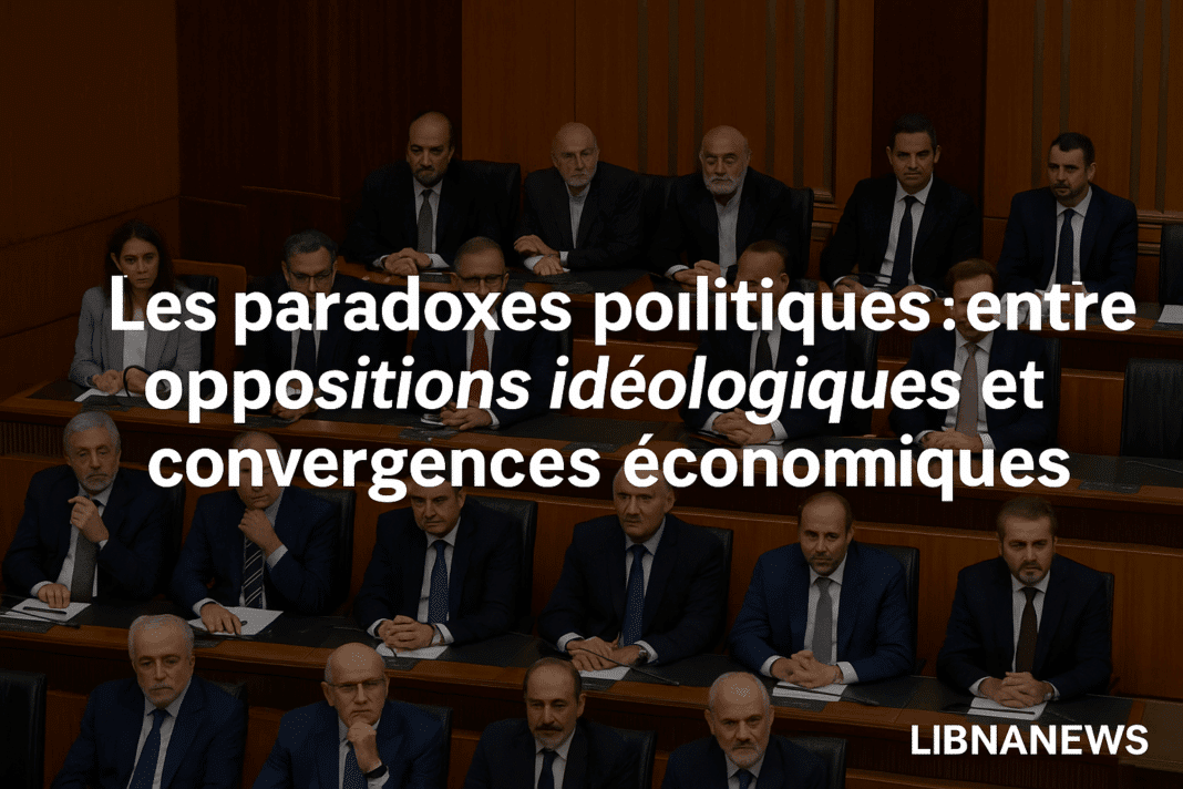 Les paradoxes politiques libanais : entre oppositions idéologiques et convergences économiques