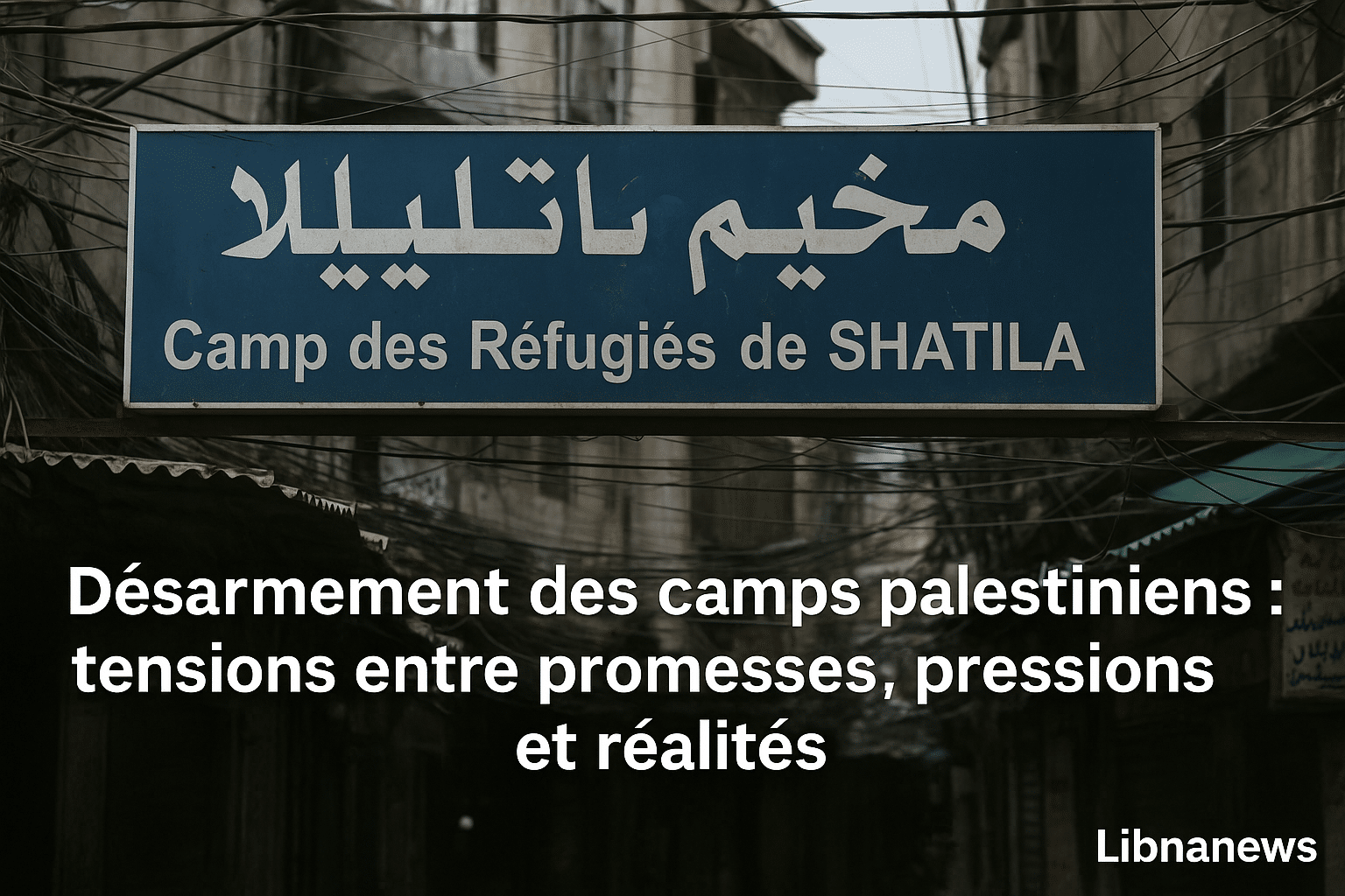 Désarmement des camps palestiniens : tensions entre promesses, pressions et réalités