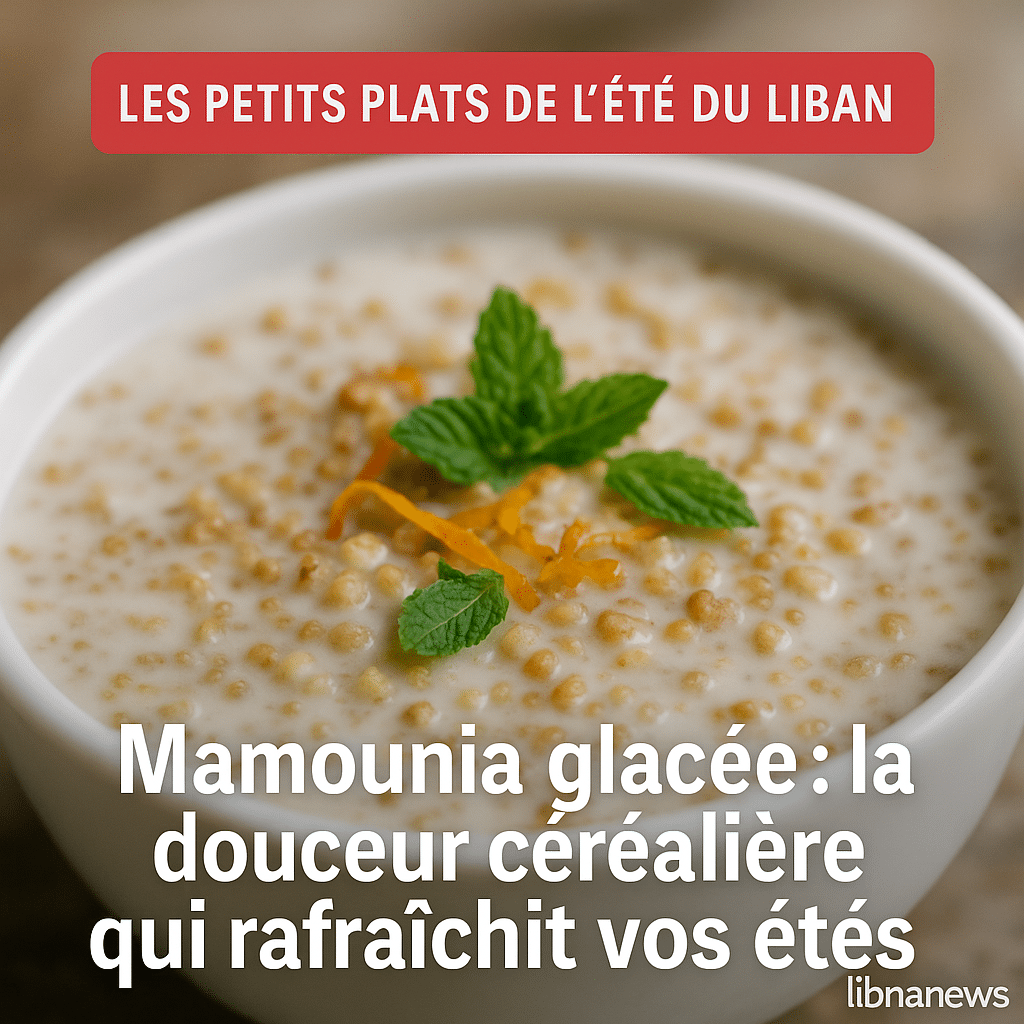 Mamounia glacée : la douceur céréalière qui rafraîchit vos étés